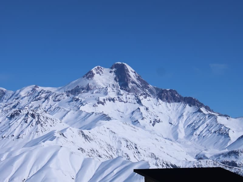 Snow landscape Gudauri